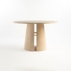 Stella Hughes Veneer 4 Seater Dining Table in Brown Finish