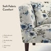 Janet 2 Seater Fabric Loveseat In Adrian Velvet Colour