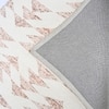 Native Arrowhead Geometric Area Rug Cream Rust 61 x 88