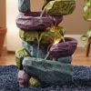 Resting Rock Stone Fountain For Indoor And Outdoor