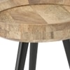 Arlend Solid Wood Side Table in Rustic Pine Finish