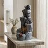 Water Fountain Mountain Spring Cascade Water Fountain in LED in Charcoal Grey Colour
