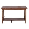 Roswell Sheesham Wood Study Computer Table In Teak Finish