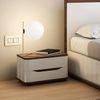 Baltoro Engineered Wood Bedside Table in White Finish