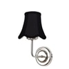 Devansh Steel  Wall Mounted Lamp With Cotton Off Black Shade