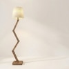 Flex Beige Jute Floor Lamp with Beige Jute Base