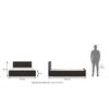 Zoey Engineered Wood Queen Size Box Storage Bed In Dark Wenge Finish