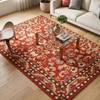Presto Orange Traditional Hand Tufted Wool Carpet 5X7 Feet