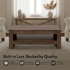 Epsilon Solid Wood Coffee Table In Danish Walnut Finish