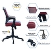 Ddeasirea Mid Back Ergonomic Chair in Maroon Colour