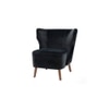Torren Solid Wood Accent Chair in Black Colour