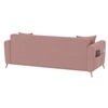 Daraco Velvet L shape 5 Seater Sofa in Peach Color