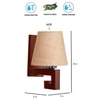 Devansh Solid Wood Electric Wall Light in Beige Colour with Beige Shade Count of 1 Light