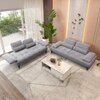 Barret 2 Seater Fabric Sofa in Grey Ice Colour