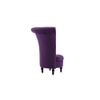 Piece Solid Wood Accent Chair in Purple Colour