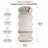 The Artment Rose Gold Meander Unbreakable Floor Mirror For Home (160 X 60 CM)
