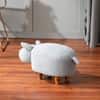 Whiskers Collection Bunny Rabbit Pouf Seating For Kids Room Blue Set Of 2