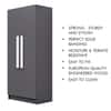 Hexa Red Wooden 2 Door Wardrobe with 4 Shelves in Slate Grey Colour