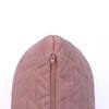 Totit Cameo Pink Cotton Knitted Cushion Cover 18X18 Inches