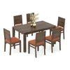 Atlas Solid Wood 6 Seater Compact Dining Table with Atlas Dining chair