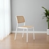 Kepler Brooks Zen Cafeteria Dining Chair in White Colour