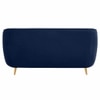 Nero Velvet 2 Seater Sofa in Navy Blue Colour