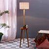 Heather Multicolour Cotton Shade Floor Lamp