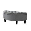 Replon 2 Ottoman with Storage Color in Grey