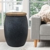 Metalsmith Metal Side Table in Black Finish
