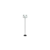 Dirk Multicolour Natural Fiber Floor Lamp with Black Iron Base