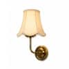 Devansh Metal Electric Wall Light in Gold Colour with Orange Shade Count of 2 Lights