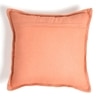 Coral Jute Border Cushion Cover