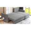 Wego 3 Seater LHS Pull Out Sofa cum Bed  in Grey Colour