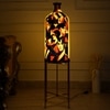 Classy Countenance Decorative Electric Floor Lamp with Metal Stand in White Colour