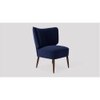 Duke Accent chair Velvet in Navy Blue Color