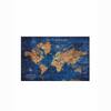 Truss Blue World Map Canvas Wall Prints Canvas Wall Prints Set of 2 Multicolor Matte