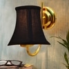 Devansh Gold Wall Mounted Lamp With Black Cotton Shade