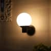 Eliante Xyvon Black Iron Wall Light With E27 Holder In Black Colour