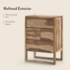 Macallan Solid Wood Bar Cabinet (Honey Oak Finish)