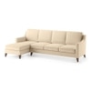Abbey Sectional Sofa (Colour : Birch Beige, Cushion : Hard, Seater : Left Aligned 3 Seater + Left Aligned Chaise)