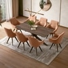 Anderson Solid Wood 8-Seater Dining Table With Set of 4 Wella Dining Chair