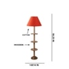 Devansh Shelf Wooden Floor Lamp