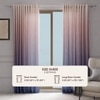 Stoa Paris Sheer Ombre Printed Door Curtain, Aesthetic Curtain with  Light Filtering Balcony,  Set of 1 Parda, Sunset Kiss - Purple