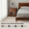 Snooze Solid Wood Bedside Table in Teak Finish