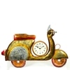 Metal Handpainted Decorative Scooter Wall Hanging Showpiece Clock By Craft Tree