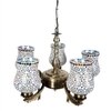 Devansh Gold Antique Wall Mounted Lamp With Black  Cotton Shade