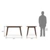 Lawson Solid Wood 4 Seater Dining Table In Walnut Finish