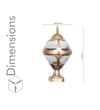 BAYVIEW Antique Gold Outdoor Pedestal Gate Light