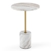 Ciro Toronto Side Table in Gold Finish