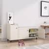 Hexa Red Engineered Wood Shoe Rack in Frosty White Colour